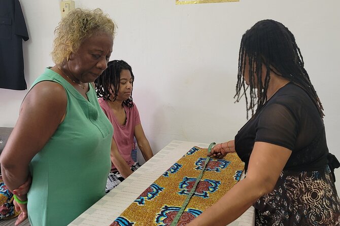 African custom clothing making experience with fabric tour - Private format, transport, and the six-hour schedule
