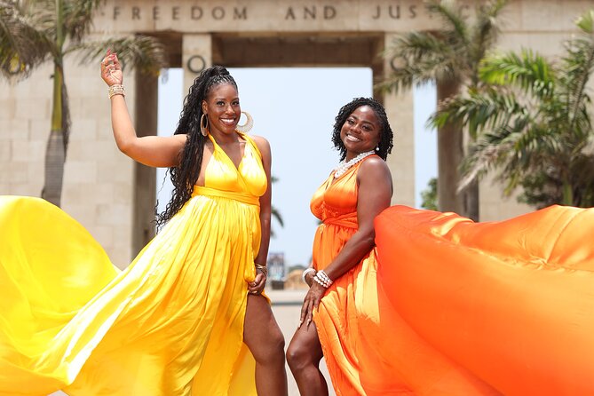Luxury Flying Dress Photoshoot in Accra - Key points to know before you book