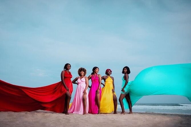 Luxury Flying Dress Photoshoot in Accra - Why the flying dress works so well in Accra