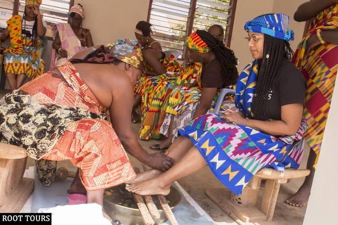 Traditional Naming Ceremony For African Americans In Kumasi - Adanwomase Kente weaving and the cocoa farm